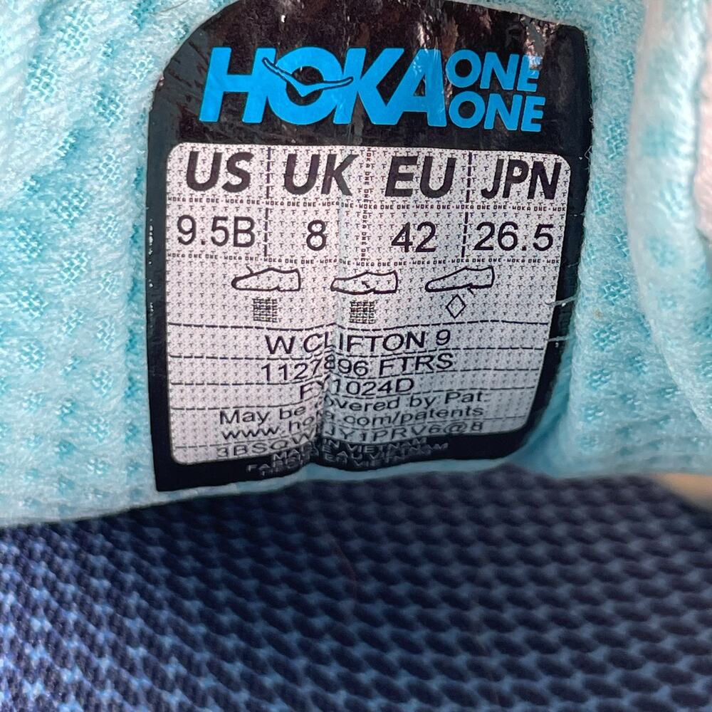 Hoka One One Clifton 9 Women's Size 9.5 B Frost Rose Gold Running Sneakers Shoes - Picture 10 of 10